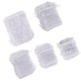 thumbnail image 4 of simhoa 100pcs Delicate Drawstring Pouch Tulle Gift Pouch Candy Bags Snowflake Pattern 13 x 18cm, 4 of 8
