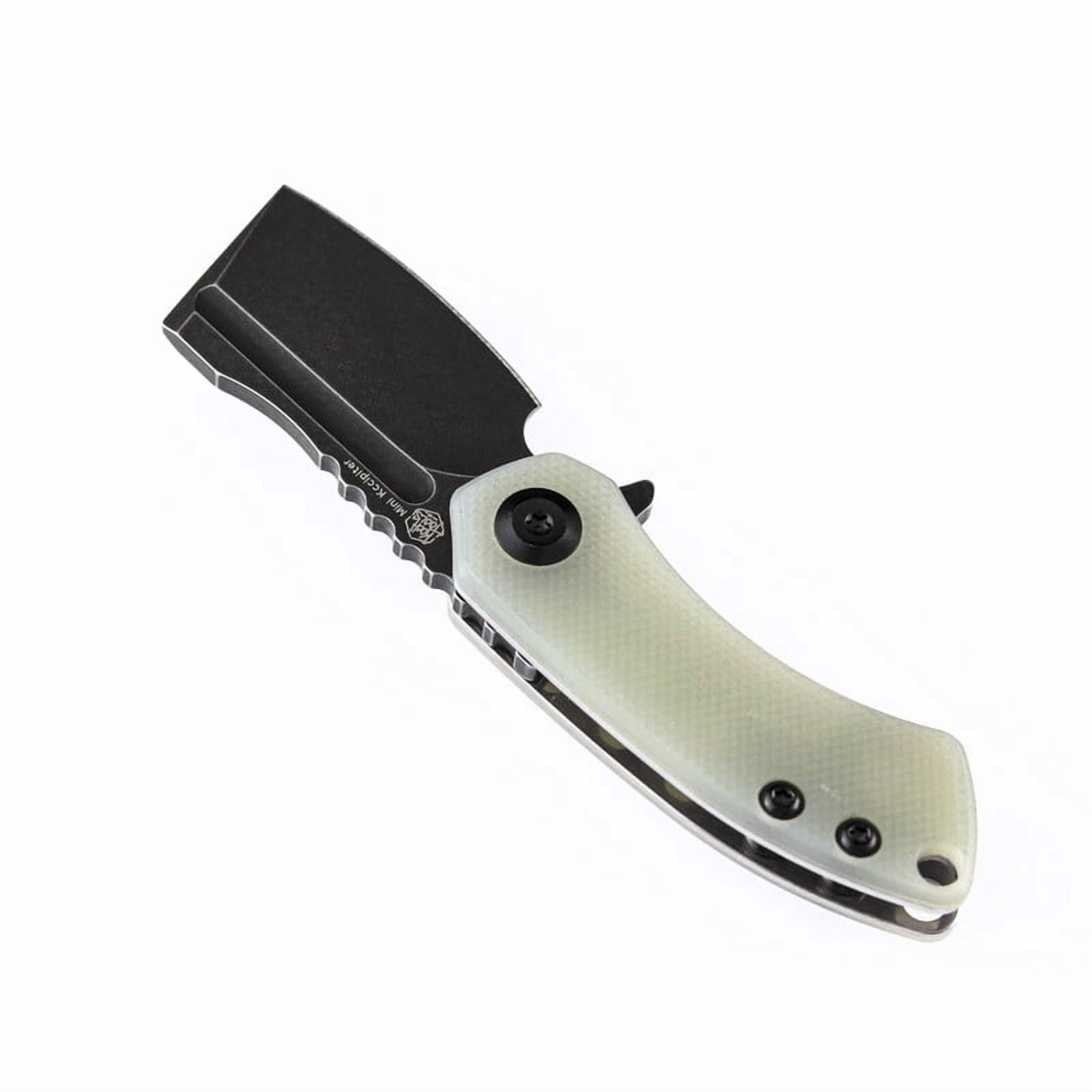 Kansept Mini Korvid Folding Pocket Knife 1.45'' 154CM Blade,Jade G10 Handle,T3030A4