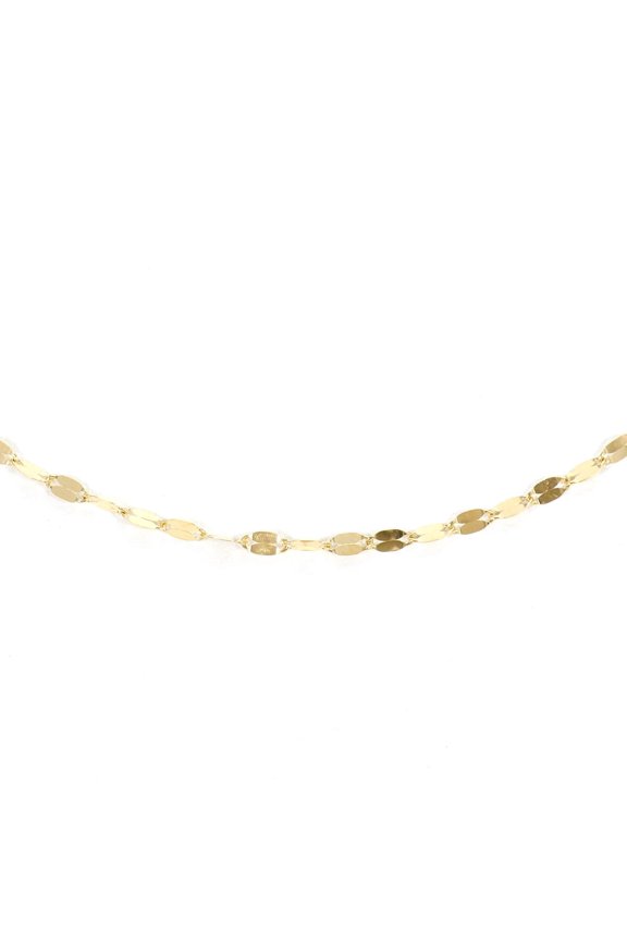 Pre-Owned 18K (18-karat) Yellow Gold Necklace, Total Weight 0.7g, 40cm Condition.