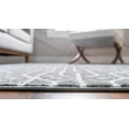 thumbnail image 5 of Rugs.com Lattice Trellis Collection Rug – 6 Ft Runner Gray Low-Pile Rug Perfect For Hallways, Entryways, 5 of 9
