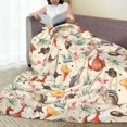 thumbnail image 6 of Salouo Autumn Forest Animals Print Bed Blankets,Flannel Blanket Comfortable Air Conditioning Blanket Lightweight Blanket for Sofa Bed Travel & Couch -40"x30", 6 of 8