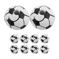 thumbnail image 1 of ColoMX 20pcs cuentas de fútbol cuentas de madera fútbol amenazas de fútbol bola de bola de fútbol cuentas deportivas de bricolaje para pulsera de collar joyas hechas a mano, 1 of 8