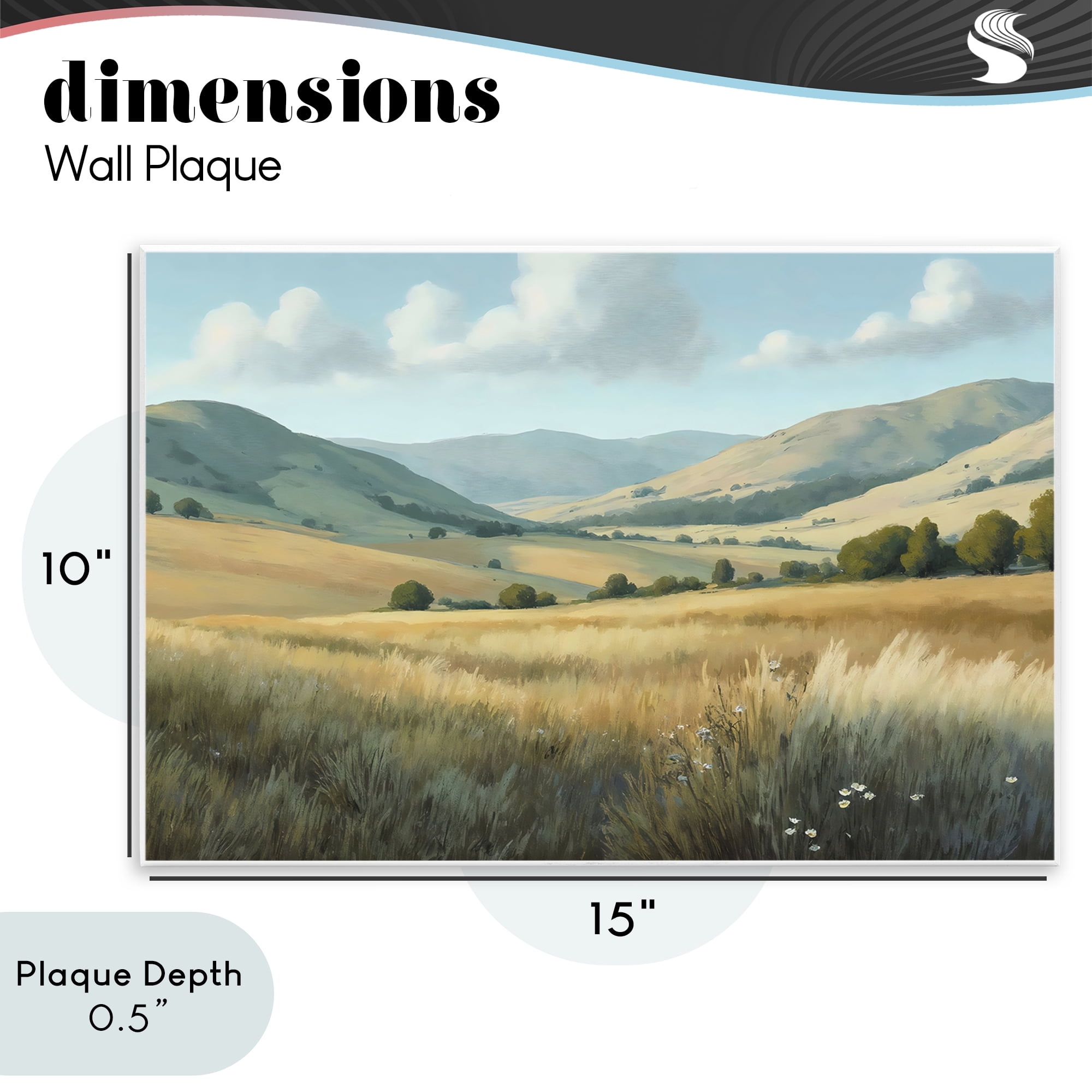 Stupell Industries Rolling Hills at Golden Hour Wall Plaque Art, design by Creative Studio