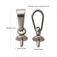 thumbnail image 4 of GKNET 50Pcs Stainless Steel Pendants Peg Bails Clasp Pinch Charm Connector 12x4mm, 4 of 6
