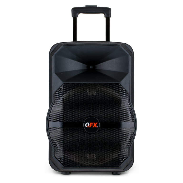 QFX Portable Bluetooth Speaker with LED Lighting, 12-Inch