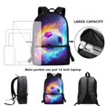 thumbnail image 4 of Yuyamidu Cool Soccer Ball 4 Piece Kids Backpack Set 17 Inch with Lunch Bag Pencil Case and Water Bottle Carrier School Backpack for Elementary and Middle School, 4 of 7