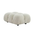thumbnail image 1 of Pouf Collin Lounge en tissu bouclé, 1 of 3