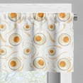 thumbnail image 3 of Ambesonne Egg Window Valance, Fried Eggs Breakfast Pattern, 54" X 18", Marigold Peach and Cream, 3 of 5