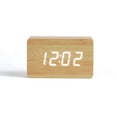 thumbnail image 3 of Reloj despertador digital LED pequeño con pantalla de fecha y temperatura, 3 niveles de brillo ajustables, control por voz y 2 modos de visualización., 3 of 6