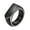 Black, variant on Joernso Retro Ring Pure Color Polished Titanium Steel Flat Surface Simple Style Luster Multi Sizes Anti-Rust Lightweight Finger Jewelry