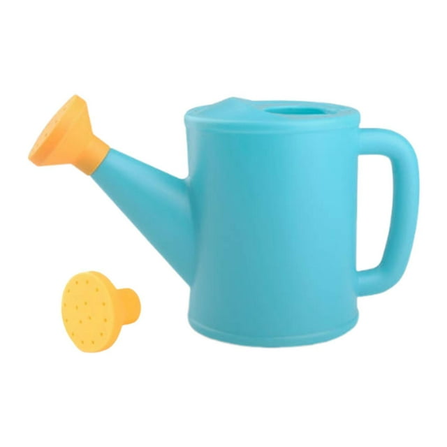Regadera pequeña de 700 ml con cabezal rociador, regadera portátil para el hogar Azul