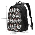 thumbnail image 5 of Xecao Laying Hens And Roosters for Travel Laptop Backpack, USB-Charging-Enabled, Spacious Business Backpack for Men and Women,College School Computer Bag, 5 of 7