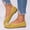 Yellow, variant on YOUYEDIAN Loafers for Women Casual Soft Low Heel Fashion Cute Deco Slip On Flats Versatile Round Toe Outdoor Dress Shoes