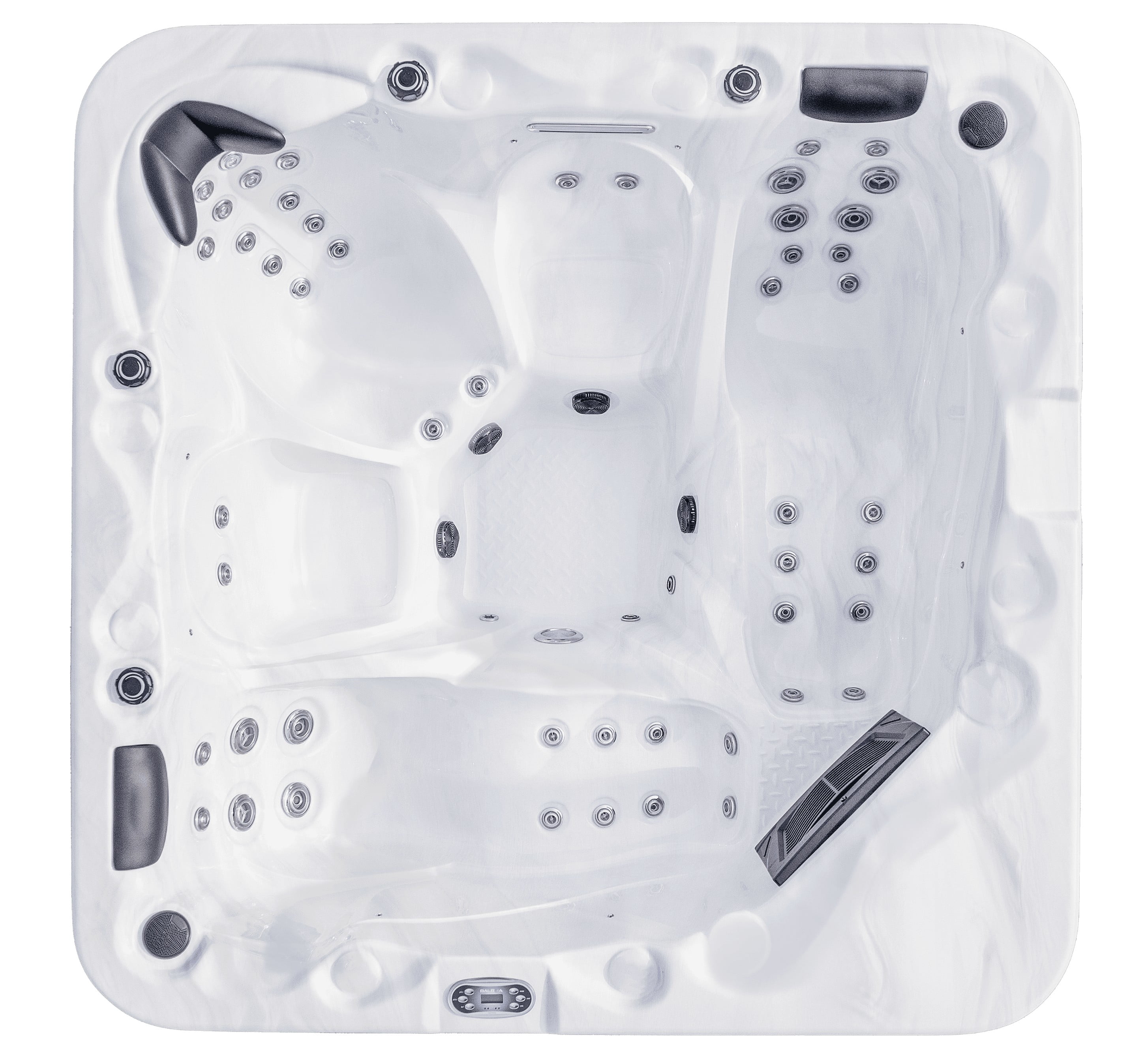 Luxury Spas Estes 5 Person Outdoor Spa with 52 Massage Jets and LED Lighting