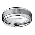 thumbnail image 3 of Metal Masters 7mm High-Polish Matte Finish Mens Tungsten Ring Wedding Band, 3 of 6