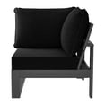 thumbnail image 2 of WestinTrends Montara Outdoor HDPE Sectional Corner Sofa Seat with Water-Proof Cushions, Gray/Black, 2 of 15