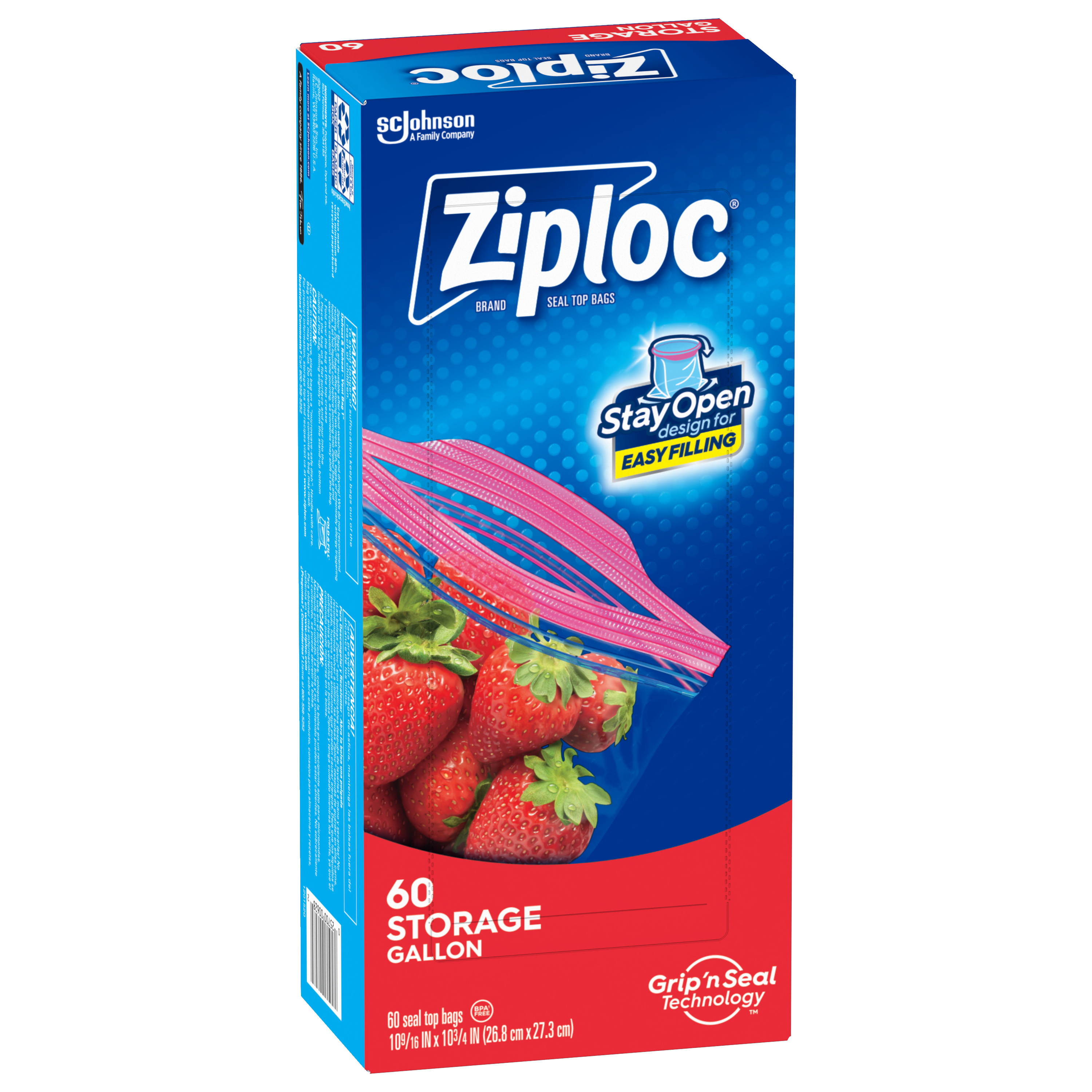 Ziploc® Brand Gallon Storage Bags with Stay Open Technology, 60 Count - image 16 of 19