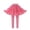 Watermelon Red, variant on Little Girls Footless Leggings With Tutu Ruffle Skirt Stretchy Pantskirt Girls Elastic Waist Pants Size 5-6 Years