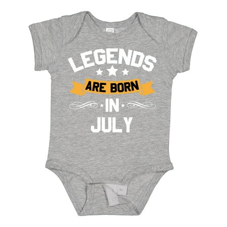 

Inktastic Legends Are Born in July Gift Baby Boy or Baby Girl Bodysuit