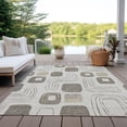 thumbnail image 6 of Addison Rugs Chantille Indoor/Outdoor Transitional Geometric Beige Washable Rectangle Rug, 10' x 14', 6 of 6