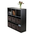 thumbnail image 4 of 7-Pc Timothy 3 x 3 shelf with 6 Chocolate Foldable Baskets, item 20642, 4 of 6