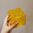 thumbnail image 2 of Visland Coin Bank Transparent Visible Easy to Use Kids Building Block Design Money Saving Box for Gifts, 2 of 6