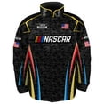 thumbnail image 2 of Men's Checkered Flag Sports Black NASCAR  Full-Snap Nylon Uniform Jacket, 2 of 3