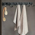 thumbnail image 5 of Aluminum Clothes Coat Robe Wall Mounted Hook Towel Rack Rail , 6 Hooks, 5 of 9