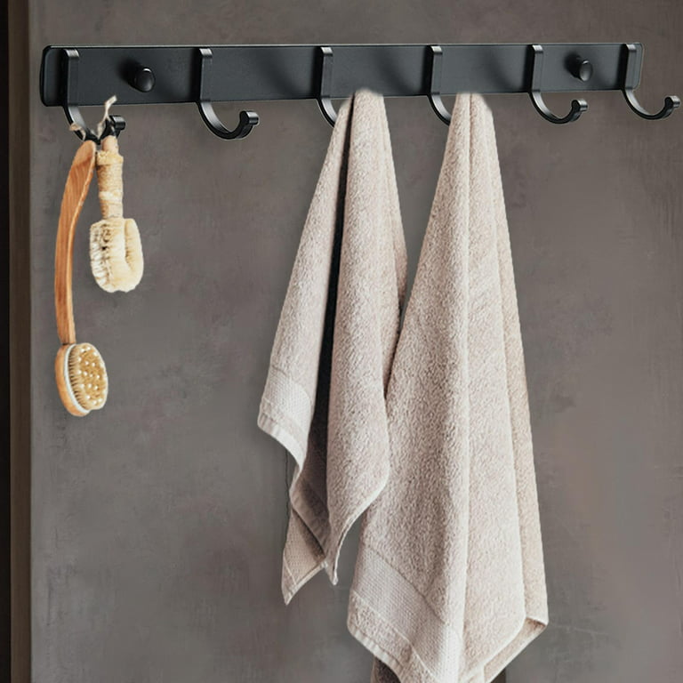 Shower Rack Hooks Wall Bathroom Towel Hooks For Bags Purse Clothes 6 Hooks  - Walmart.Com
