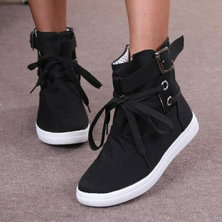 

Christmas Women s Wedges Colorblock Thick Soled Short Shoes Boots Fashion Women s Boots