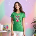 thumbnail image 3 of Playera de Mujer con Conejita Chic – Estampado Divertido y Colorido Color Verde Talla Extra Grande Marca Emil SaEs, 3 of 4