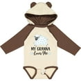 thumbnail image 3 of Inktastic My Granna Loves Me Lamb Boys or Girls Long Sleeve Baby Bodysuit, 3 of 5