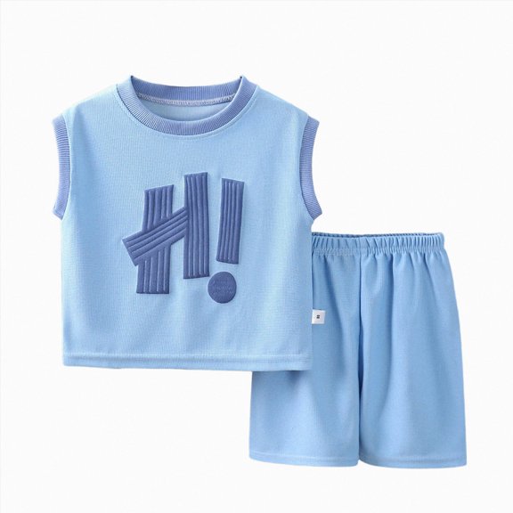 Toddler Boy Summer Clothes Hawaiian Outfit Short Sleeve T-shirt Top & Shorts Set 6-12 Months 12-24 Months 2t 3t 4t 5t 6t 7t 8t 9t Children 3-4 Years