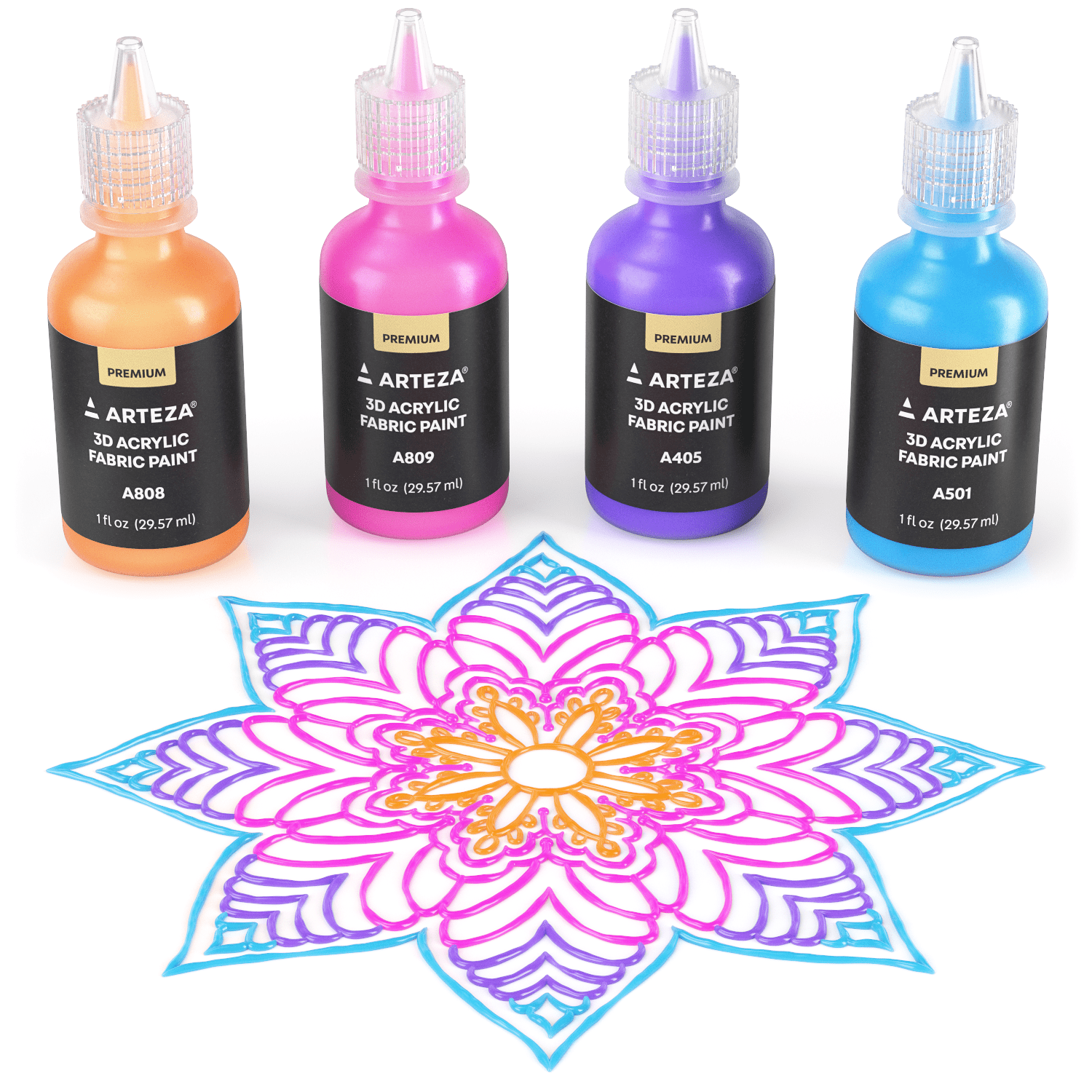 .com: KEFF Puffy Fabric Paint Set - 3D Fabric Painting Kit for Kids -  30 Fabric Paint Colors - Glow In The Dark Fabric Paint - Neon Fabric Paint  - Glitter Fabric