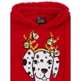 thumbnail image 3 of Miss Chievous Girls Sequin Critter Plush Faux Sherpa Pullover Hoodie, Sizes 4-16, 3 of 3