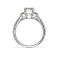 thumbnail image 5 of 1.00 T.C.W Brilliant Emerald Cut Natural Diamond Wonderful Three Stone Engagement Ring for Women Solid 950 Platinum Size 3, 5 of 7