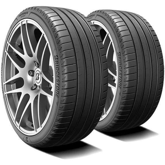 Pair of 2 (TWO) Bridgestone Potenza Sport 245/35R21 96Y XL High Performance Tires Fits: 2014 BMW X3 xDrive35i, 2014-15 Tesla S Signature