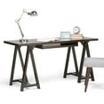 thumbnail image 2 of Atlin Designs Computer Desk in Dark Chestnut Brown, 2 of 6