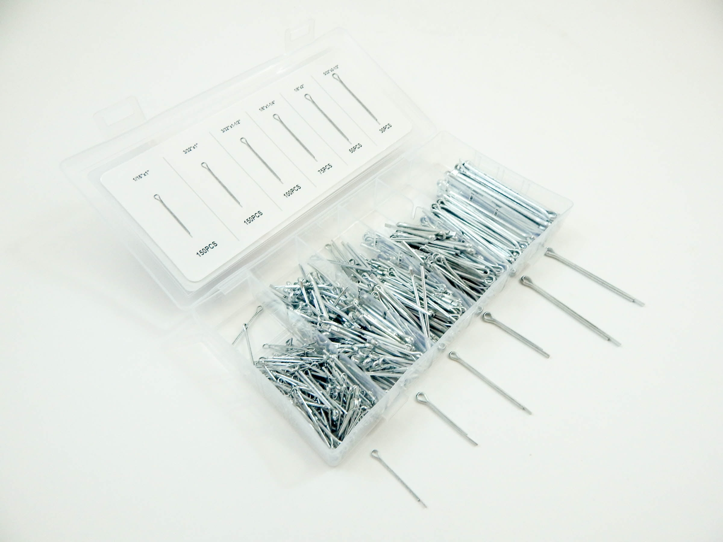 555pc Cotter Pin Assortment Kit Case Clip Key Fastner Fitting Small Medium Large for sale online 