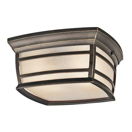 Kichler 49277fl Ceiling Fixtures Mcadams Outdoor Lighting Flush Mount Rubbed Bronze