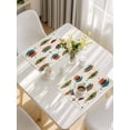 thumbnail image 5 of Wine Red Boho Placemats Set of 4, Orange Geometric Bohemian Color Block Placemats for Dining Table, Place Mats for Kitchen Tabletop, Waterproof Wipeable Dining Table Mats Set, 5 of 9