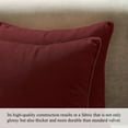 thumbnail image 2 of A1HC Set of 2 Luxurious Soft Velvet Throw Pillow Covers Only, 20"x20", Red, Decorative Cushion Covers with Hidden YKK Zipper for Sofa or Bed, 2 of 7