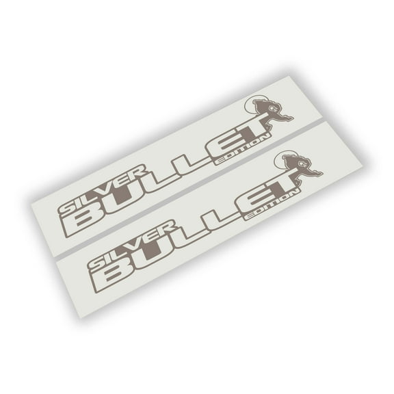 Collectible Decals Silver Bullet (Silver Billet) Edition Side Hood Decal Set
