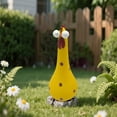 thumbnail image 3 of Long Neck Big Eye Chicken Desktop Ornament Cute Animal Figurine For Home Shelf Display Novelty, 3 of 3