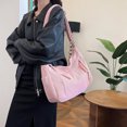 thumbnail image 2 of Bolso Mano Bandolera Pana Gran Capacidad para Viajeros () Rosa, 2 of 9