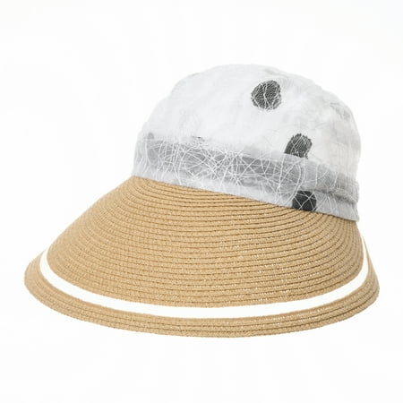 Withmoons Womens Summer Sun Visor Cap Packable Beach Hat Slh1042 Withmoons Womens Summer Sun Visor Cap Packable Beach Hat Slh1042 Beige