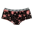 thumbnail image 3 of yunLCZ Women's Cotton Underwear High Waist Womens Butt Lifter Lingerie No Show Panties Lip Love Heart Print Briefs Underwear Sexy Cotton Bikinis Thong Underwear, 3 of 3