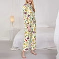 thumbnail image 3 of Goofa Vegetable Printed Women’s 2 Piece Pajama Set Super,Pajamas Women's Long Sleeve Sleepwear Soft Button Down Loungewear Pjs Lounge Set Nightwear-X-Large, 3 of 9