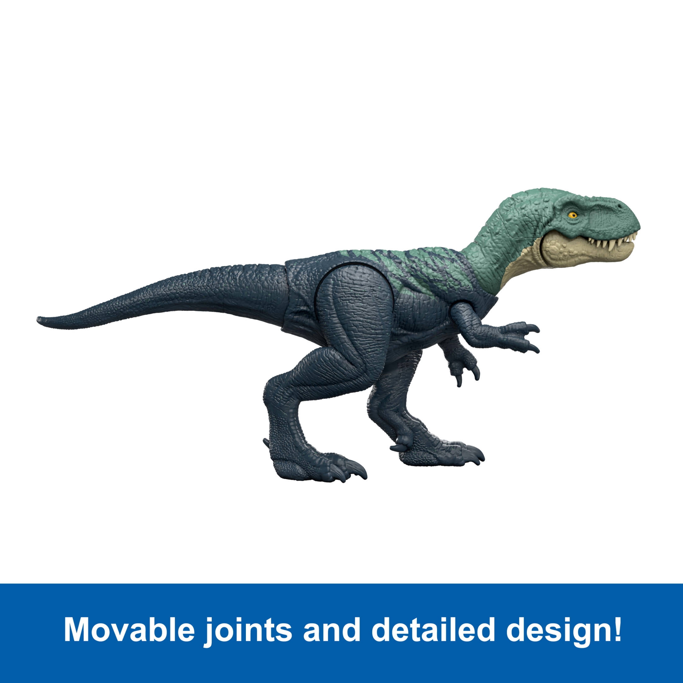 Jurassic World Rebirth Strike Attack Nanotyrannus Dinosaur Toy, Single Strike Action, Posable