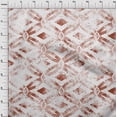thumbnail image 4 of oneOone Polyester Spandex Rust Brown Fabric Geometrical Water Color Sewing Fabric By The Yard Printed Diy Clothing Sewing Supplies 56 Inch Wide, 4 of 4